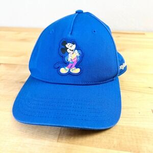 Disney‎ Hat Mickey Mouse Cap Disneyland 70th Anniversary Youth Blue Adjustable